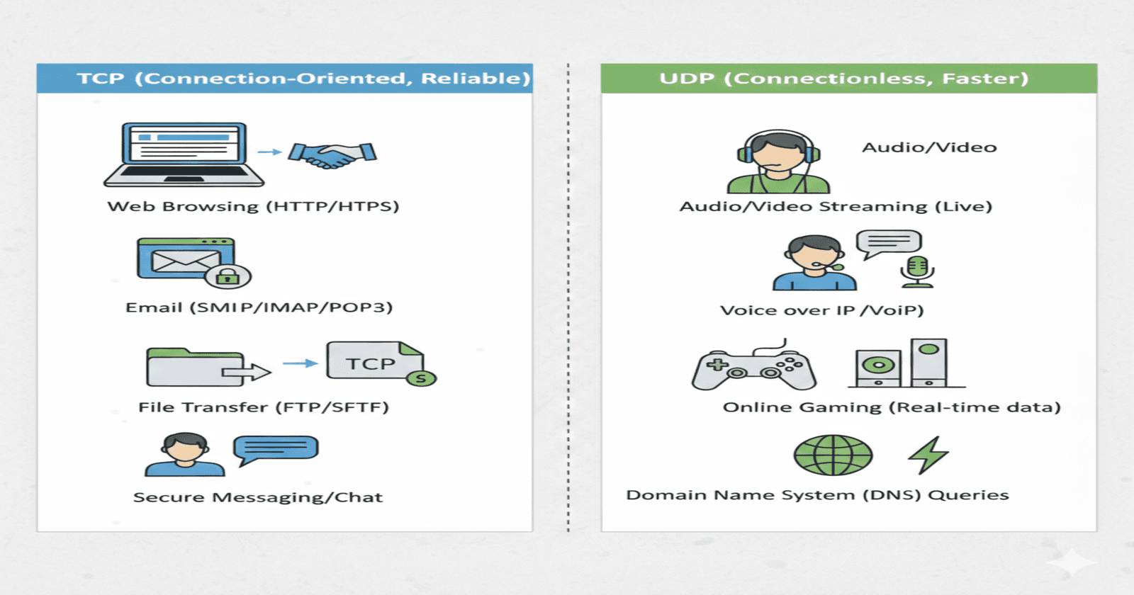 TCP vs UDP